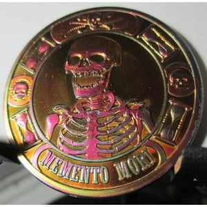 STUNNING!! UNIQUE!! Memento Mori The Last Laugh  Multicolor Patina